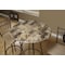Monarch Specialties Home Bar, Bar Table, Bar Height, Pub, 30" Round, Small, Kitchen, Metal, Laminate, Brown Marble Look I 2310 - alternate 2
